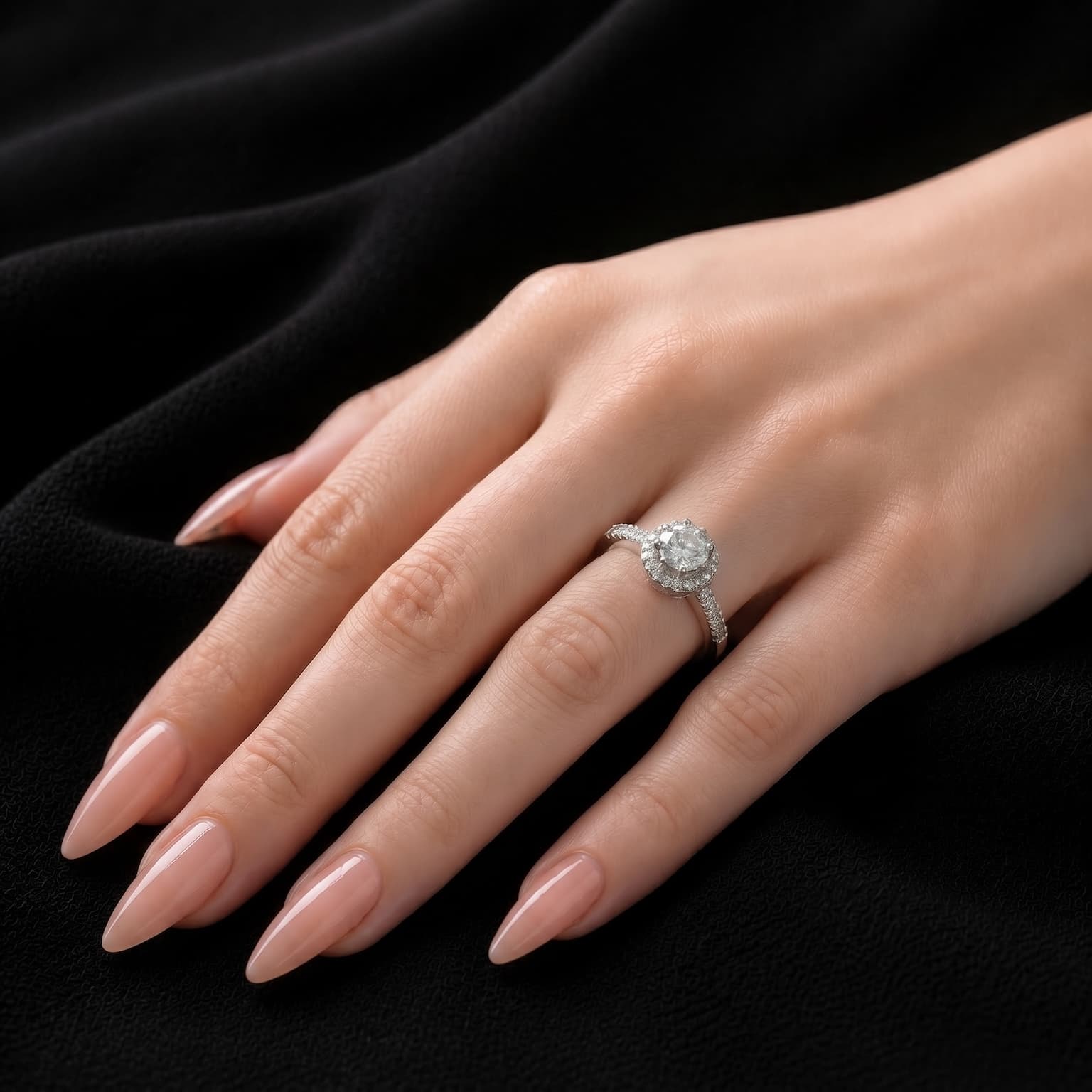 Classic Halo Ring (Adjustable) 4