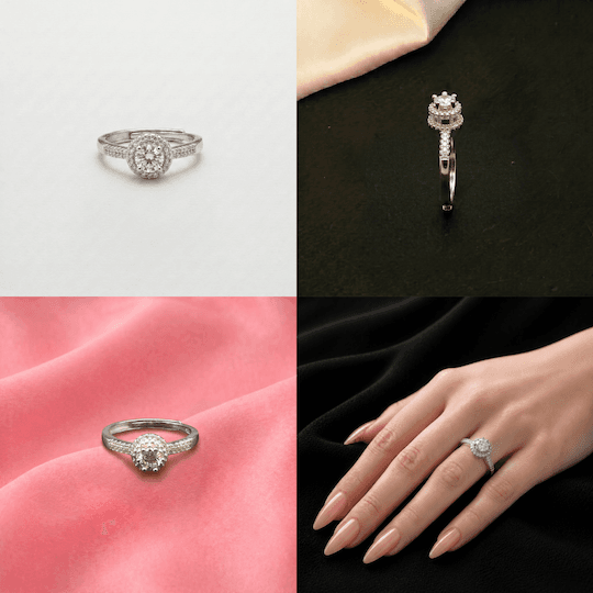 Classic Halo Ring (Adjustable) 5