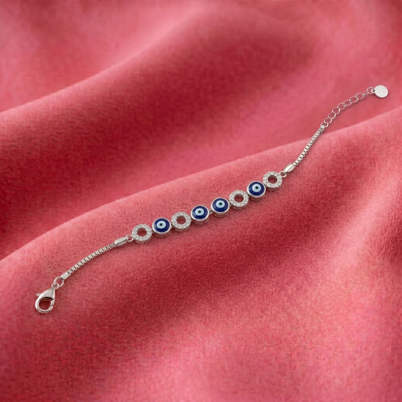 Evil Eye Disc Station Bracelet 3