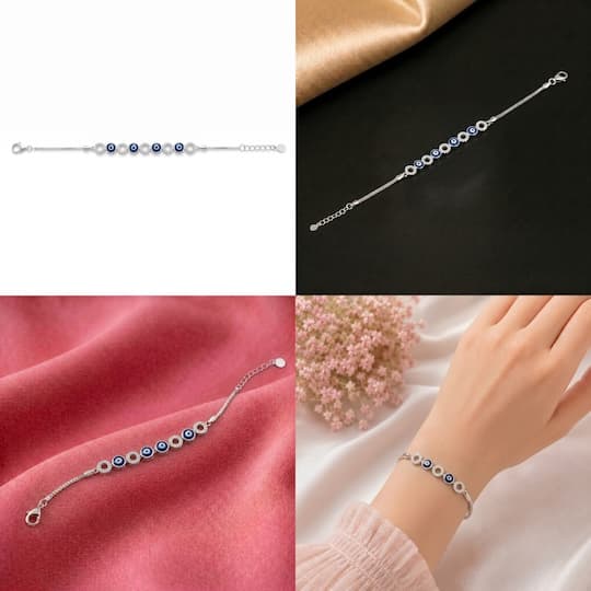 Evil Eye Disc Station Bracelet 5