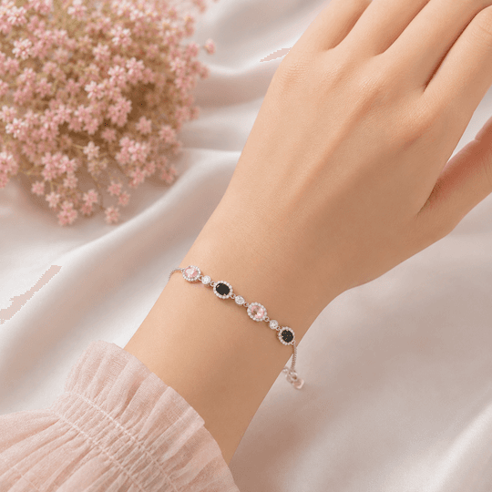 Halo Oval Station Bracelet 3