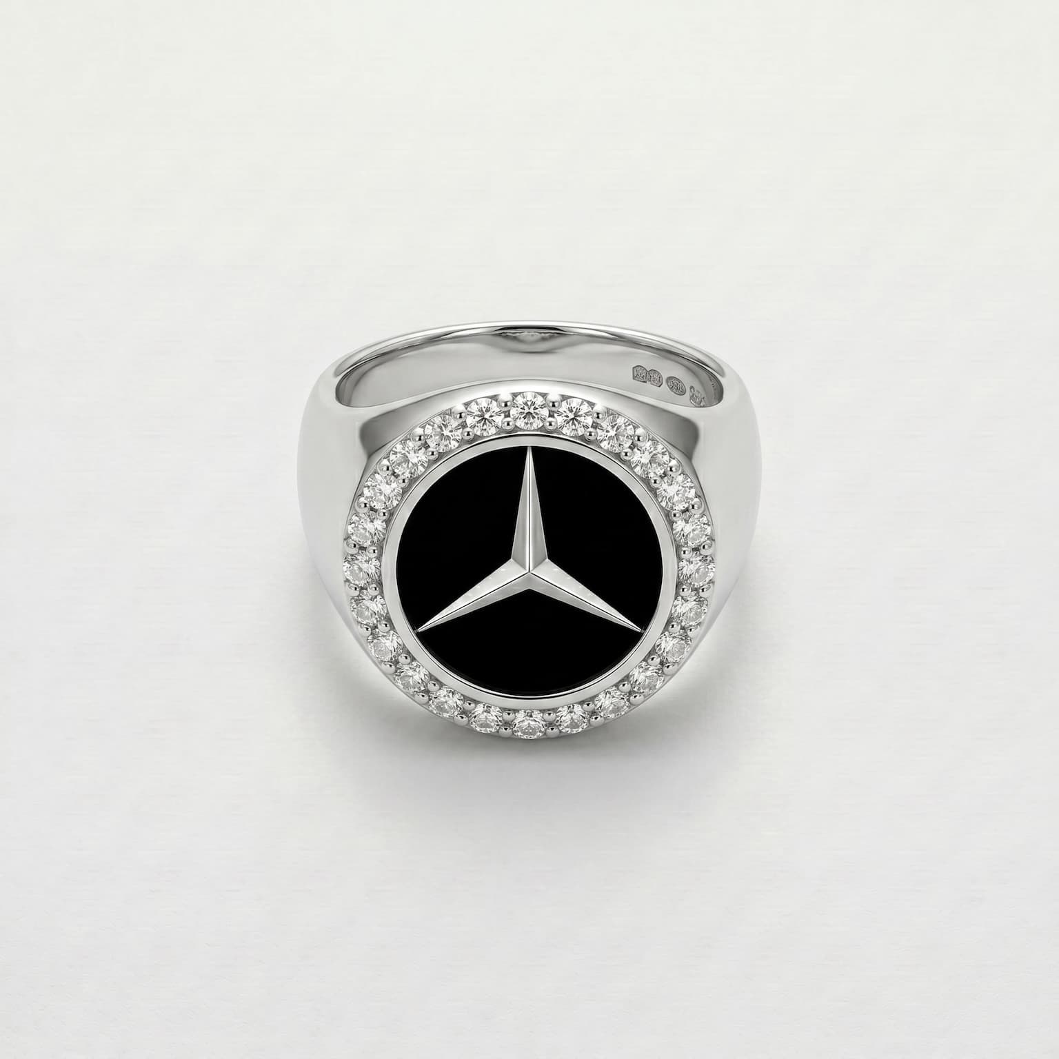 Men's Onyx Star Signet Ring