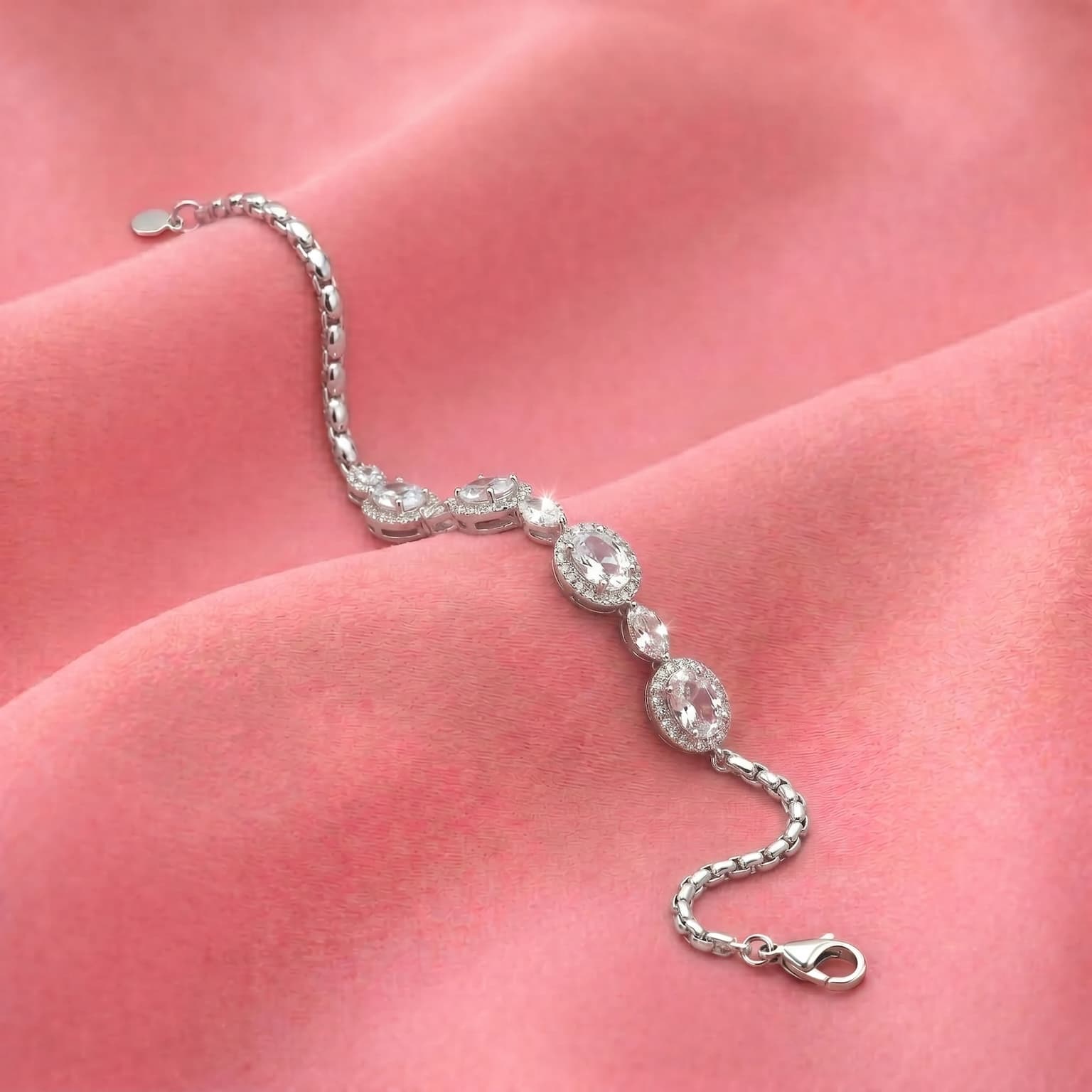 Oval & Cluster Bead Bracelet 3
