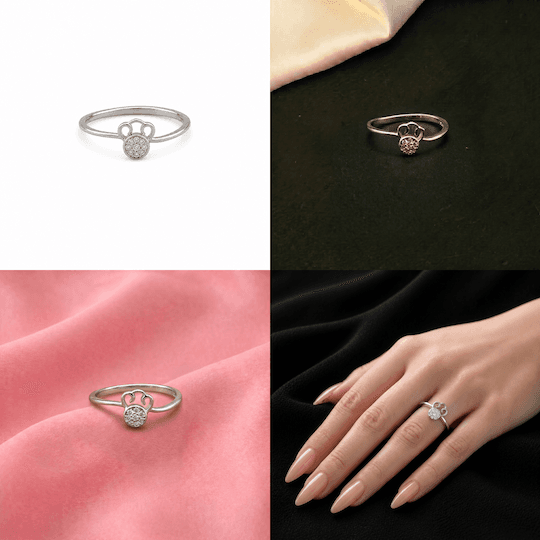 Pave Bow Ring 5