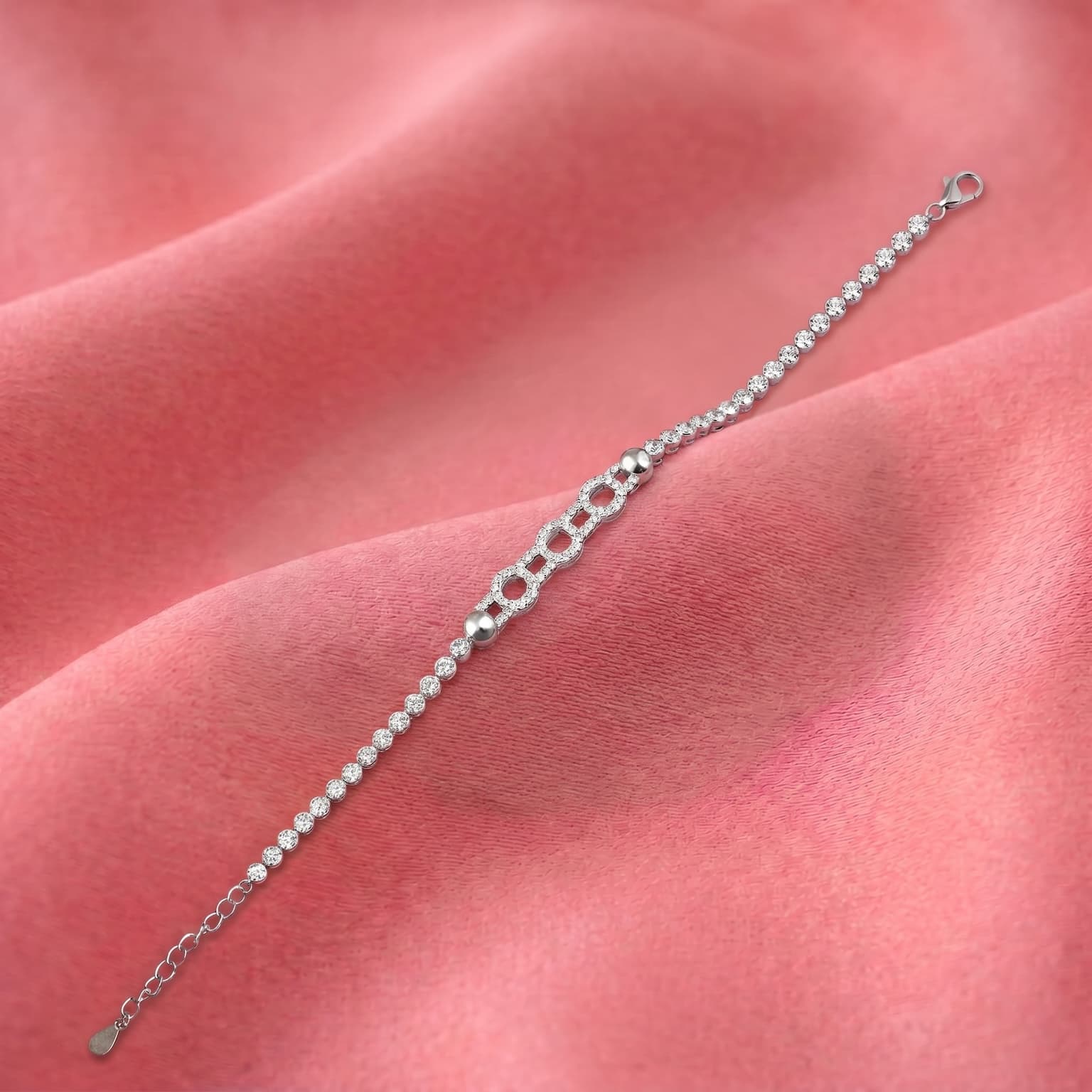 Pave Link Station Bracelet 3
