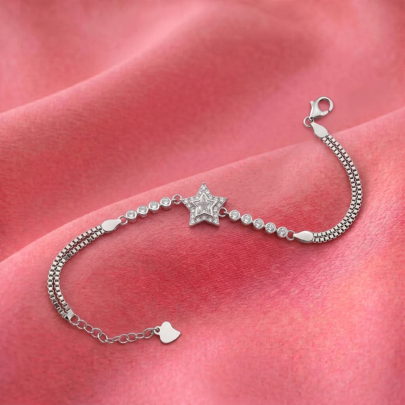 Pave Star Station Bracelet 3