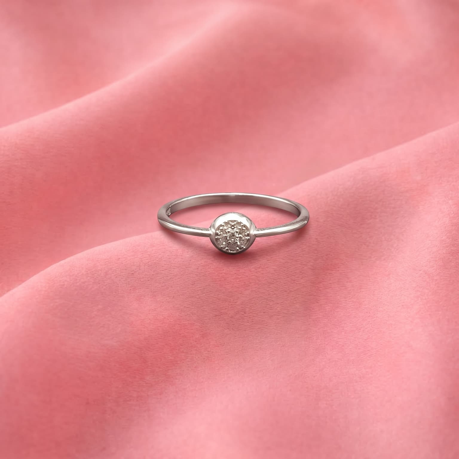 Petite Pave Dot Ring 3