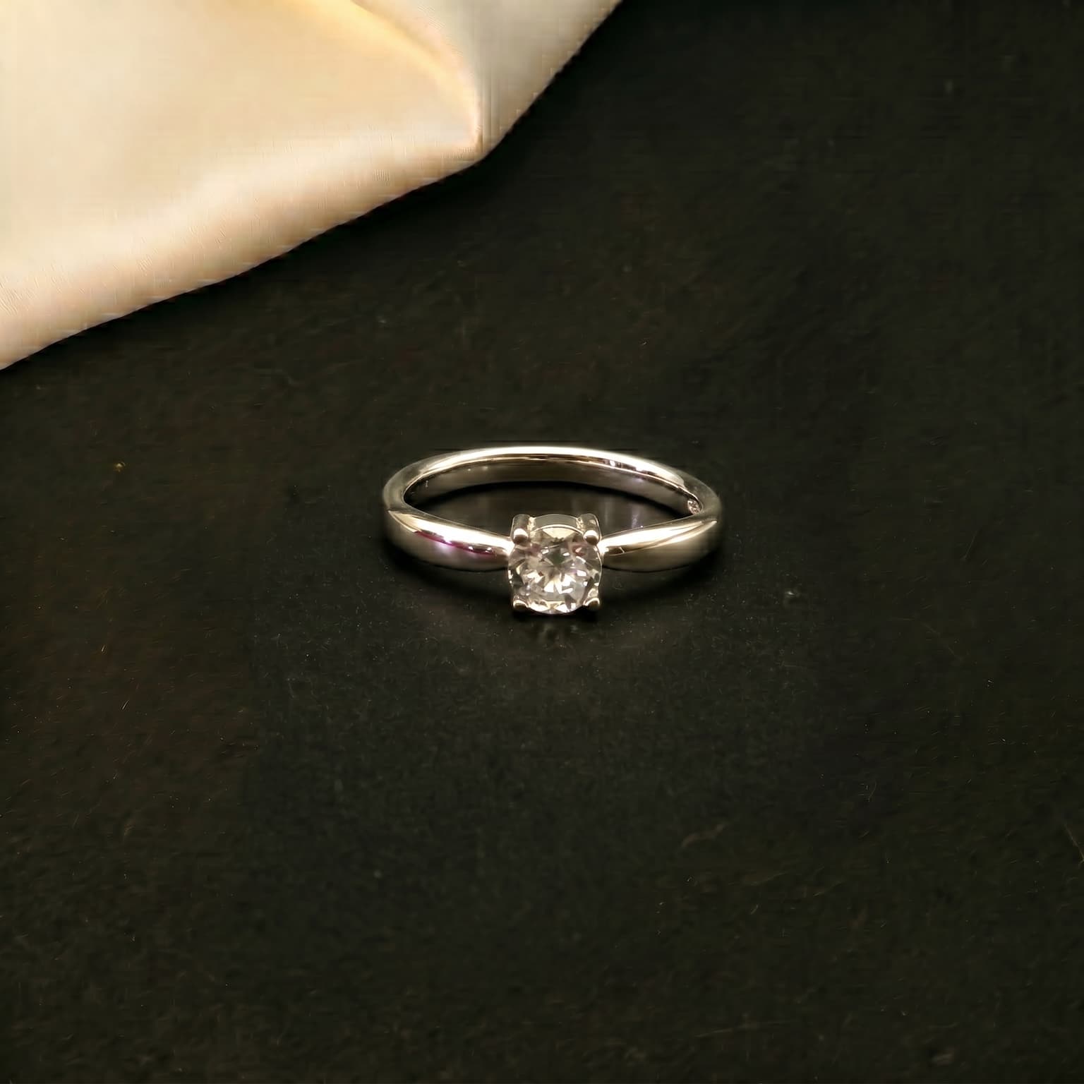 Petite Solitaire Ring