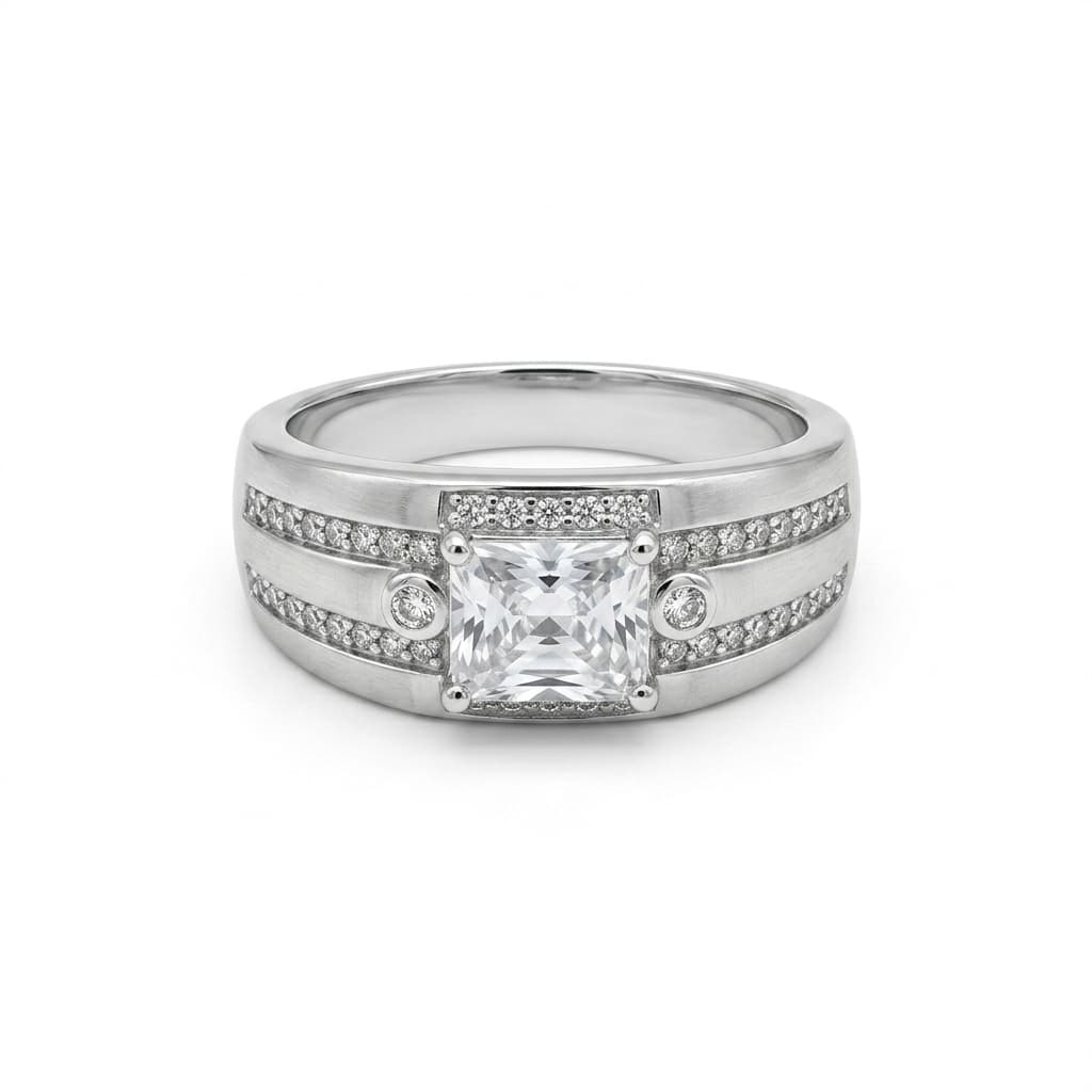 Princess Halo Gents Ring