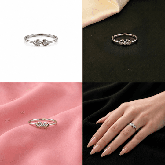 Twin Hearts Ring 5