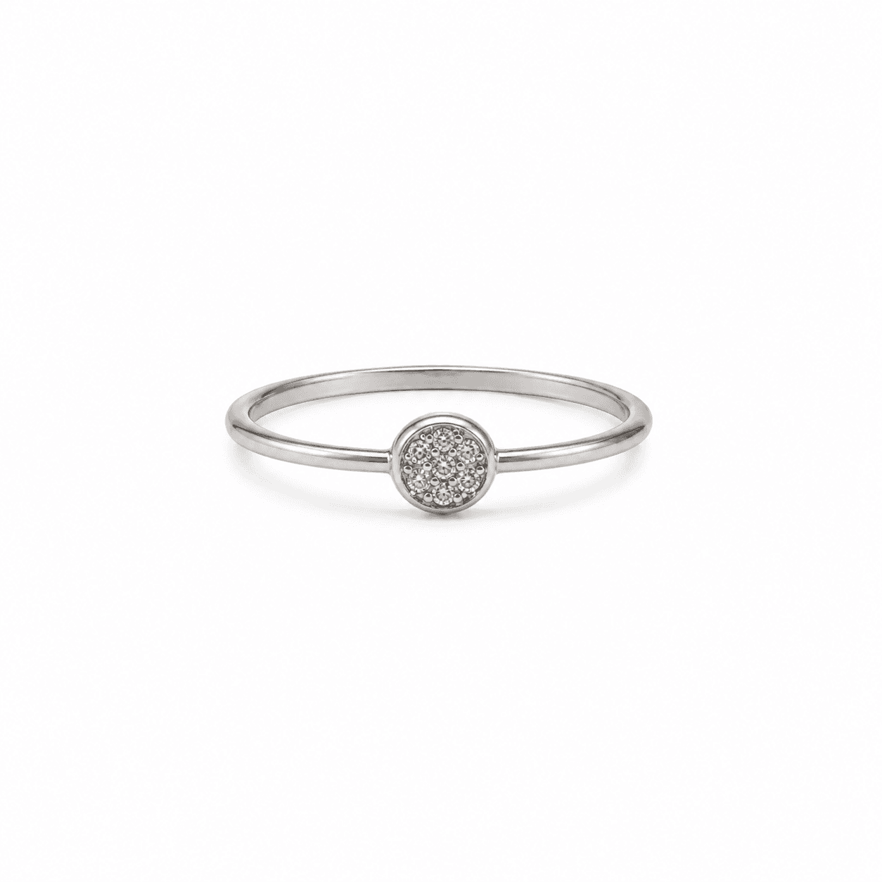 Petite Pave Dot Ring