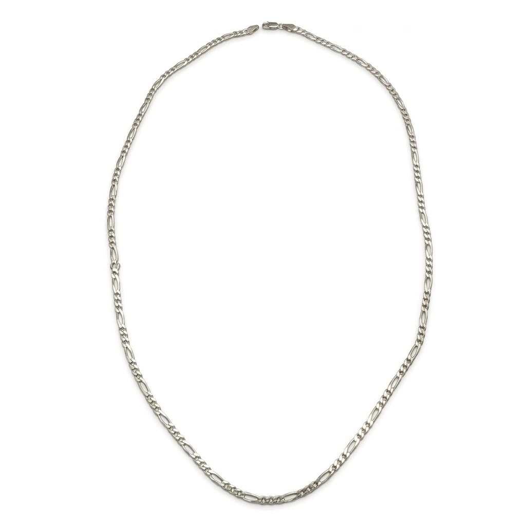 Sterling Silver Figaro Link Chain Necklace